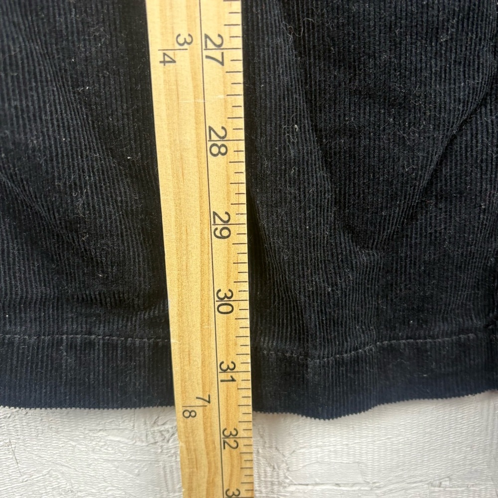 Old Navy Black Corduroy Denim Button-Front Overall Dress Girls XL 12 Y2K 90s - Picture 6 of 8